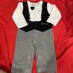 ベビー80cmカバーオールフォーマルプリント