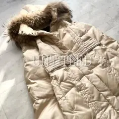 UNTITLED 3way ラクーンファー ダウンコート M ダウン90%