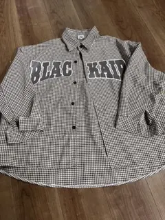 チェック柄長袖シャツ