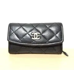 ノベルティー品】CHANEL PARISキルティング 長財布 ブラック - メルカリ