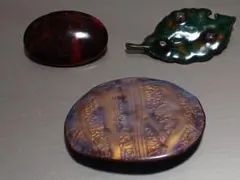ブローチセット3個　 多彩な色合い