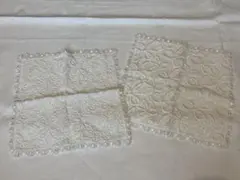 ジルスチュアート レースタオルハンカチ 2枚 ハートのお花 リボン