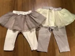 petit main チュチュ付きレギンス 2点セット 70cmと80cm