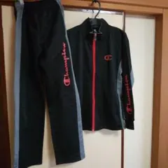 Champion ジャージセット 160サイズ 黒/グレー