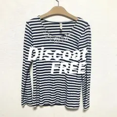 Discoat 長袖　ストライプ FREE