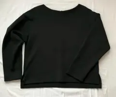 GU バックアップ ジップ プルオーバー長袖 黒ブラックZ+EレディースLサイズ