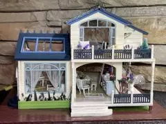 ドールハウス ミニチュア 完成品 2階建て