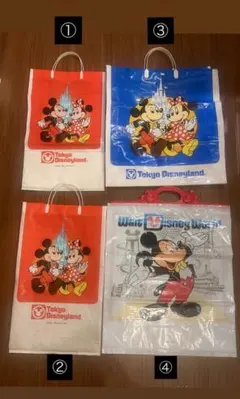 レア 東京ディズニーランド／ディズニーワールド ビンテージショッパーまとめ