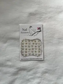 ゴールド蝶・リボンネイルシール