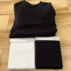 ユニクロ　クルーネック半袖t ロンt セット