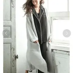 fifthフィフス　春の羽織に　ガウンカーディガン　ロングニットコート