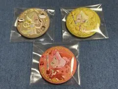 おジャ魔女どれみ　刺繍缶バッジ　ももこ　ぽっぷ