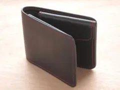 レザークラフトWHOL オリジナルビルフォードL★２つ折り財布　牛革　ウォレット