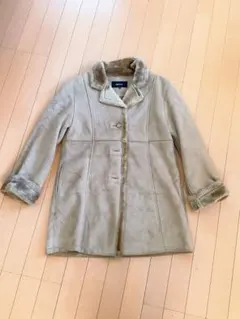 COMME CA ISM ベージュ ムートンコート