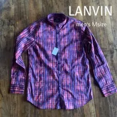 LANVIN COLLECTION 長袖シャツ 赤紫ストライプのサムネイル