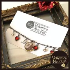 ロックなブラックブレスレット　シェル　ブレスレット　ハート　ブラック　黒