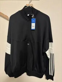 adidas オリジナルス ブラック/ホワイト ジャージ XL