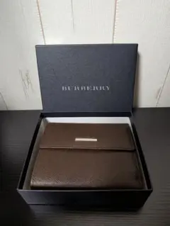 BURBERRY LONDON 二つ折り財布 ノバチェック 茶