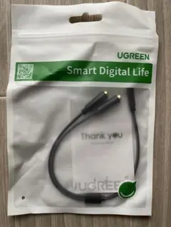 UGREEN オーディオケーブル 3.5mm 分配ケーブル