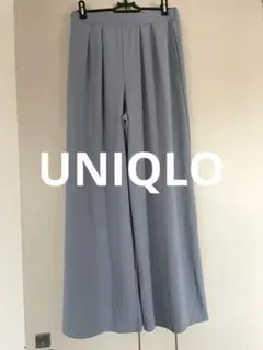 UNIQLO ワイドパンツ M ライトグレー　春夏