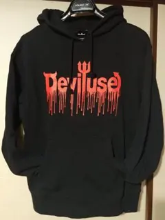 Deviluse ロゴパーカー 黒 Mサイズのサムネイル