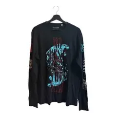 GUESS ゲス ロンT 長袖 Tシャツ ブラックのサムネイル