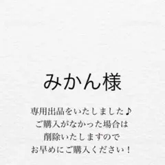 みかん様　専用出品