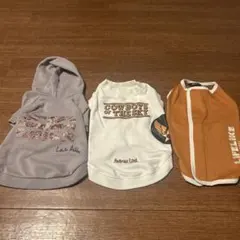 犬服セット フード付き・メッシュ素材　3点セット