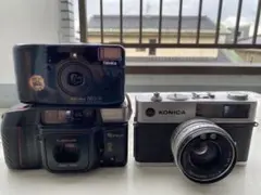 フィルムカメラセット 3台 レンズ付きのサムネイル