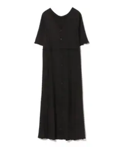 BEAMS HEART 2WAY メロー ワンピース ブラック 半袖 Fサイズ