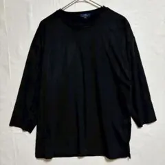 アイテムズアーバンリサーチ　7分袖　クルーネック　プルオーバー　M スエード調