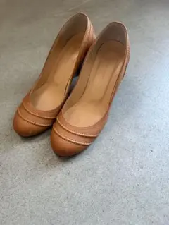 atelier brugge パンプス キャメル 22.5cmのサムネイル