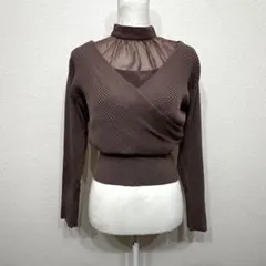 SNIDEL　カットソー　ブラウン　ONESIZE　HR1674