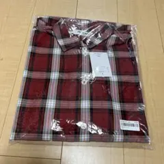 タグ付き新品　PERSON'S パーソンズ　Ｌ　長袖チェックシャツ　レッドのサムネイル