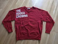 RODEO CROWNS 赤 Vネックセーター