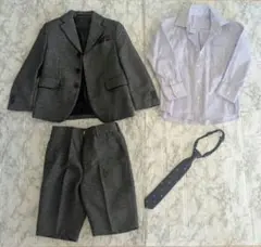 フォーマルスーツセット チャコールグレー 110cm