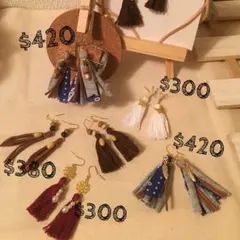 送料込 300円〜 ロンハーマン好きにも タッセルピアス