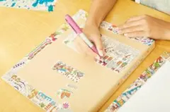 新品未開封 ぬりえ マスキングテープ型5m ヌーリエ Sekai