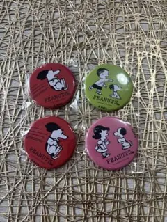 PEANUTSカフェ 缶バッジ 4個セットのサムネイル