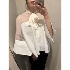 sacai フラワープリント 半袖ブラウス サイズ1 - メルカリ