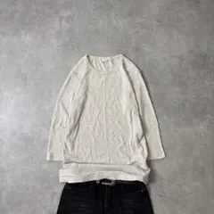 Archive UNIQLO Waffle Thermal 3/4 Tee L