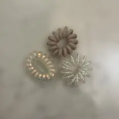 スパイラルヘアゴム3個セット