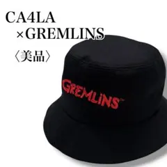 美品 CA4LA カシラ グレムリン コラボ バケットハット 黒 ギズモ総柄