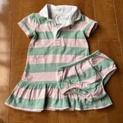 ラルフローレン ボーダー ワンピース （18m）ブルマ付き　85センチ