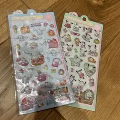 海外製　プクプクシール　シナモロール　ポチャッコ　2枚セット