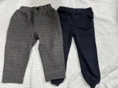 裏起毛ズボン　100cm 2枚組　冬