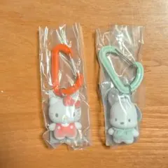 新品　カラフルカラビナマスコットチャーム　サンリオ　キティ　ポチャッコ