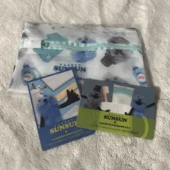 パペットスンスン マツキヨ 洗濯ネットクリアカード付きステッカー