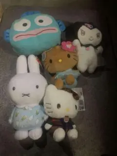 キャラクターぬいぐるみ5体セット