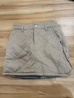 FILA キルティング ゴルフスカート ベージュ